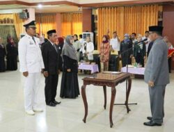 Lantik 76 Pejabat HSU, Bupati Sahrujani Minta Berikan Kinerja Terbaik