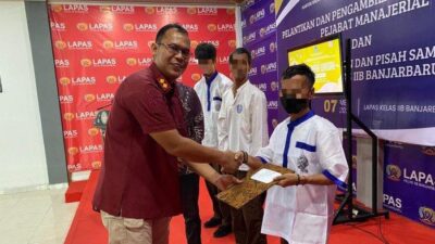 Berkelakuan Baik, Tiga Narapidana Lapas Banjarbaru Dapat Remisi Khusus di Hari Waisak 2025